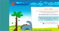 Desktop Screenshot of dinosaurdaycare.com